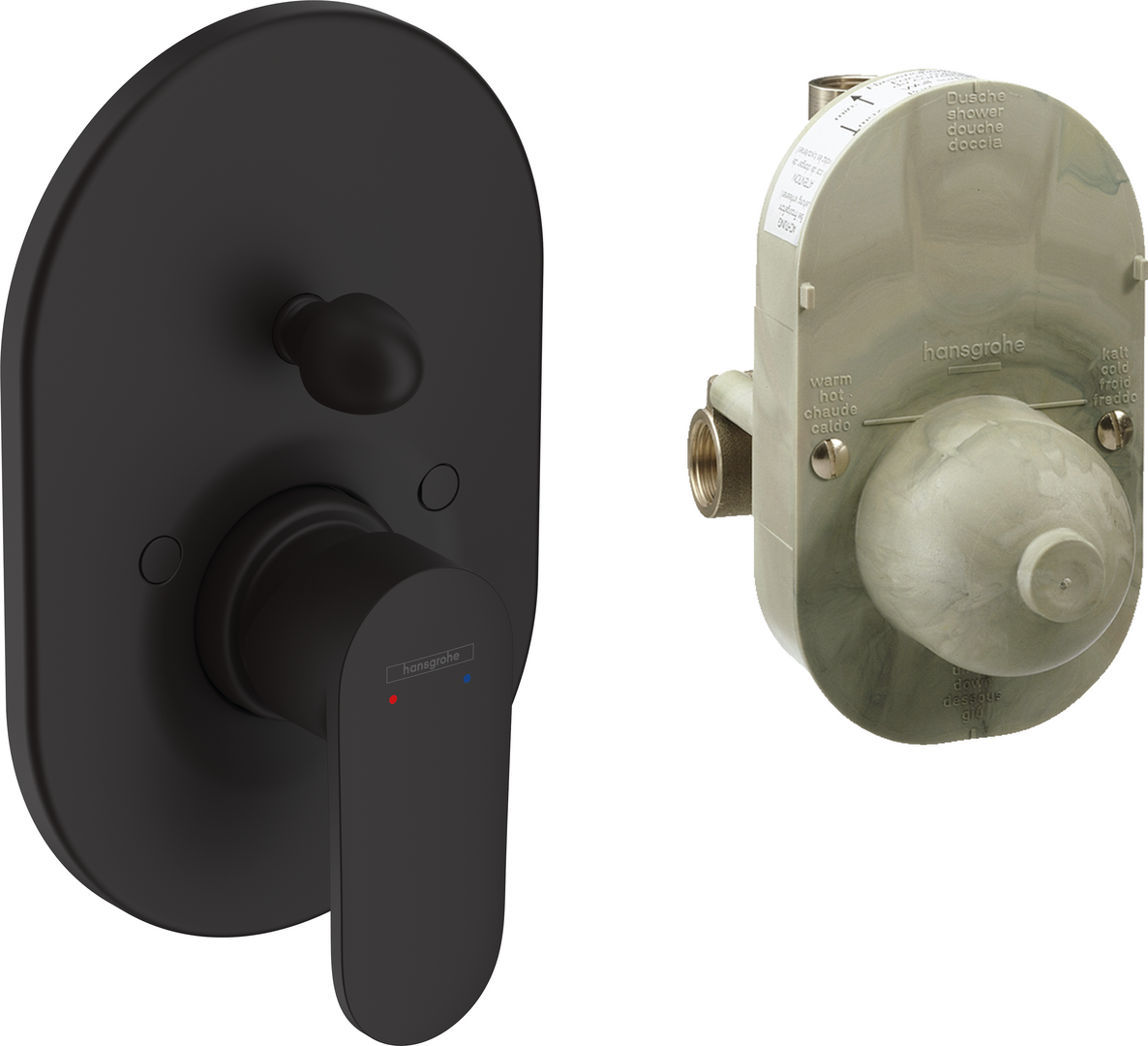 Vernis Blend Juego de mezclador de baño para instalación empotrada