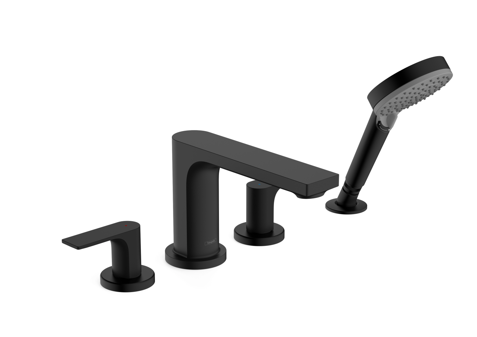 4-hole rim mounted bath mixer