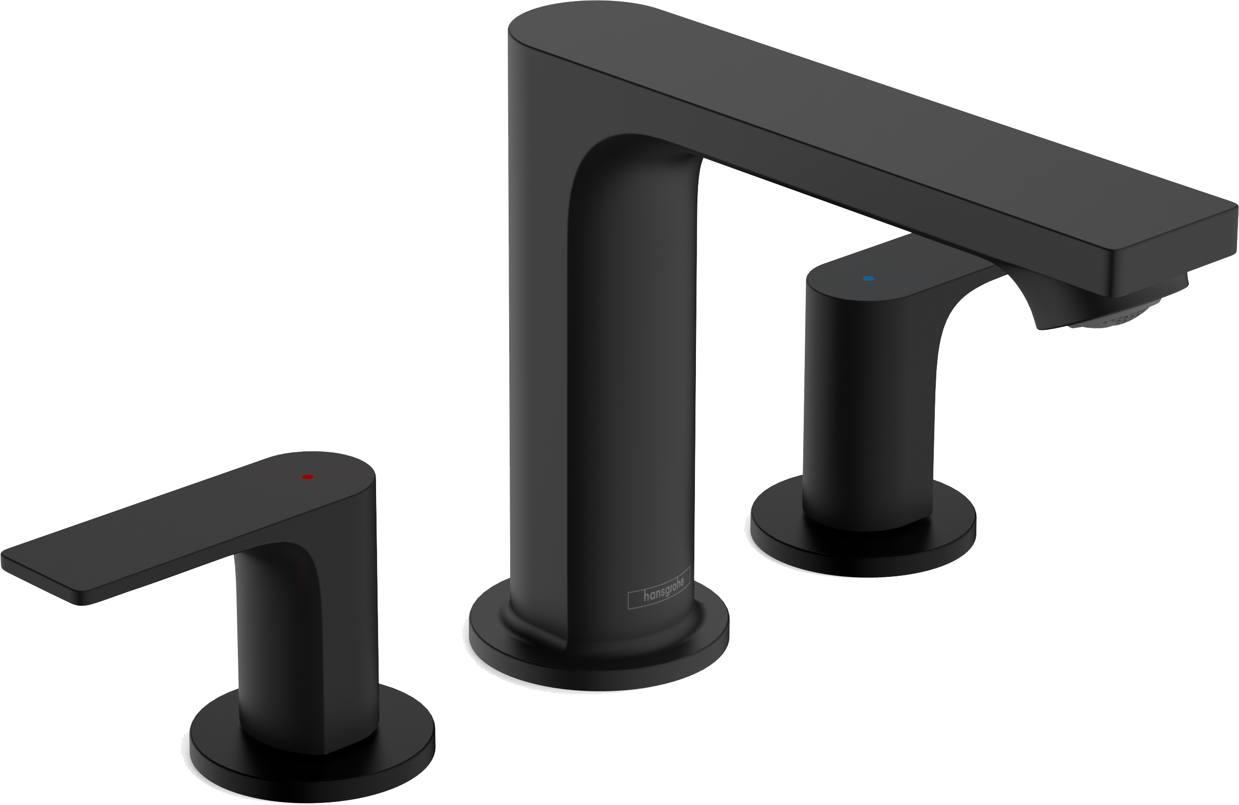 三孔面盆龙头110，带提拉落水套件