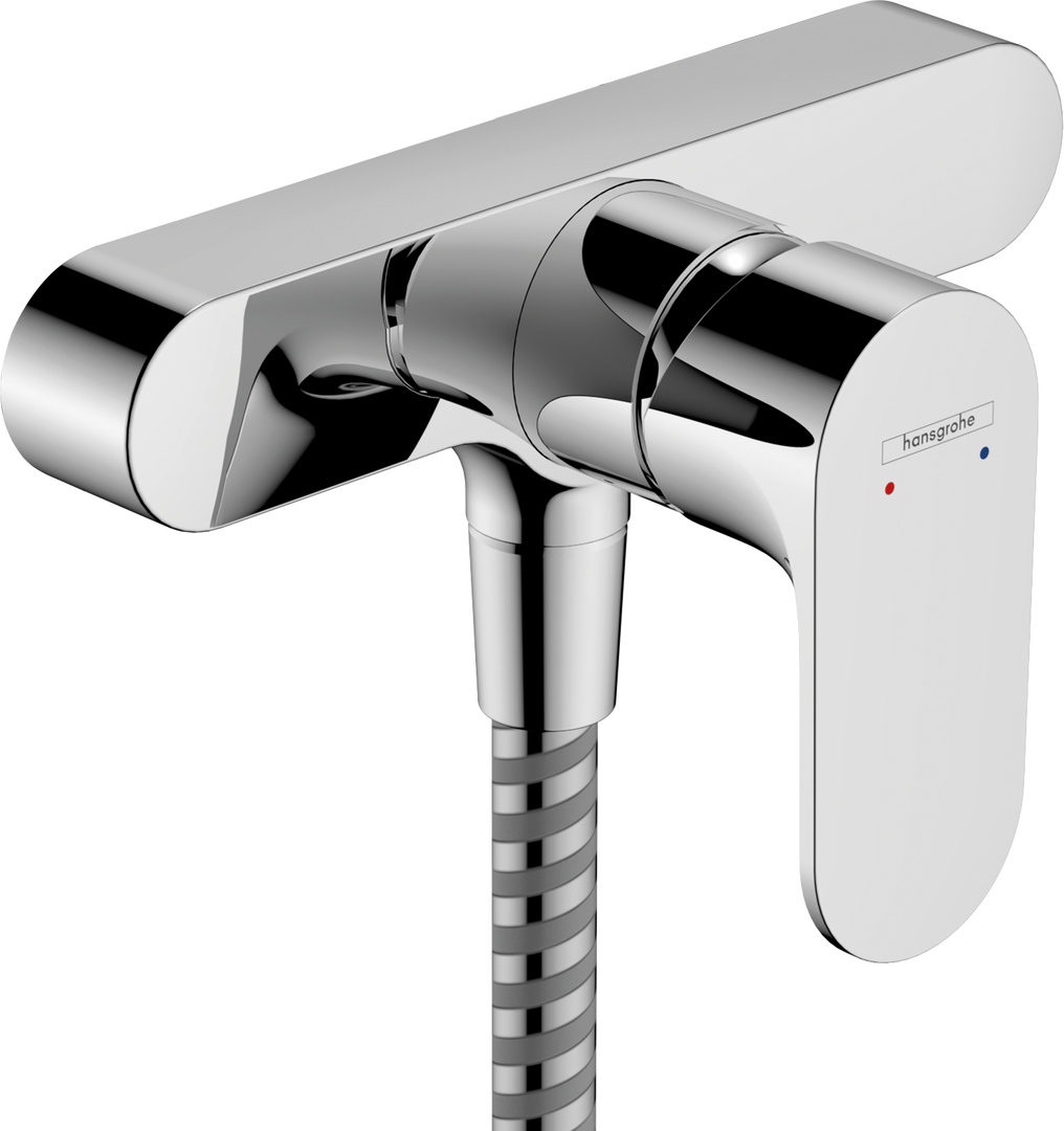 Jednoručna miješalica za tuš za nadžbuknu instalaciju s 15.3 cm razmakom između cijevi