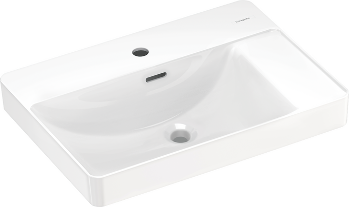 Wash bowl 600/440 with tap hole and shelf