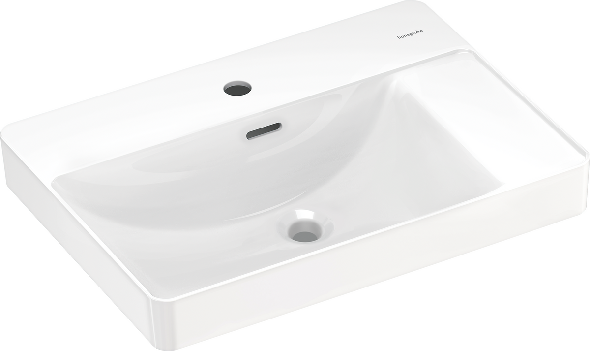Wash bowl 600/440 with tap hole and shelf