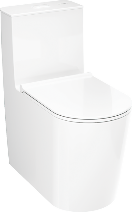 Floorstanding WC one piece with vertical outlet 400 rimless