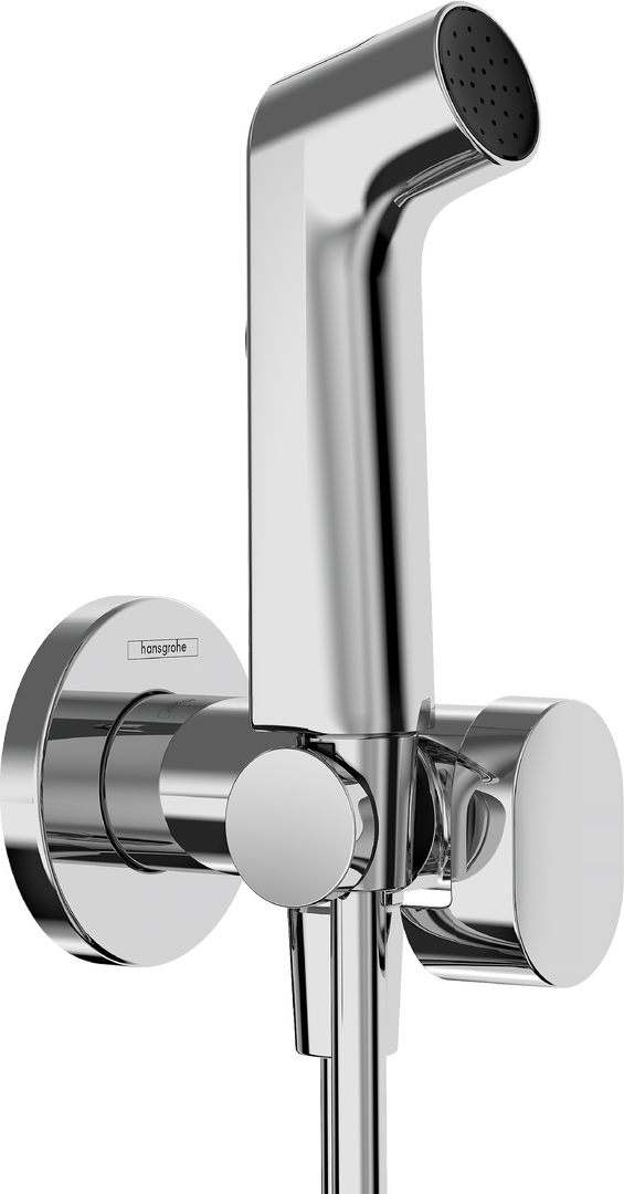 Bidette Handbrause 1jet S EcoSmart für Warmwasser mit Brausehalter und Brauseschlauch 125 cm