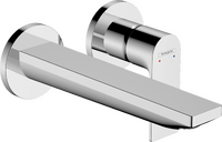 Mezclador monomando de lavabo empotrado con caño 20 cm