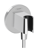 Wall outlet with shower holder