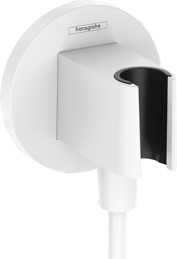 Wall outlet with shower holder