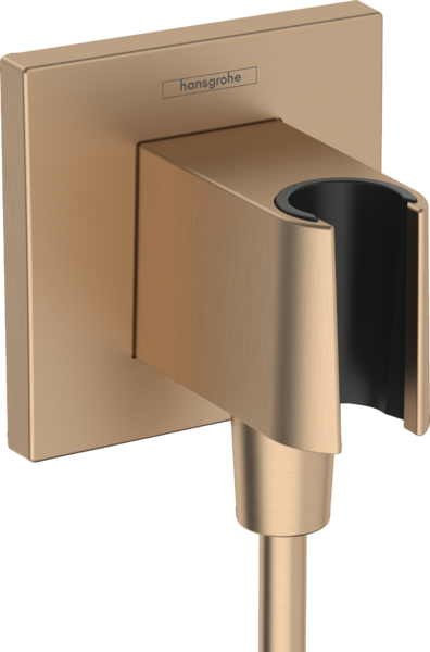 Wall outlet with shower holder