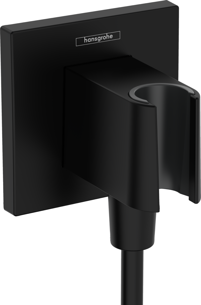 Wall outlet with shower holder