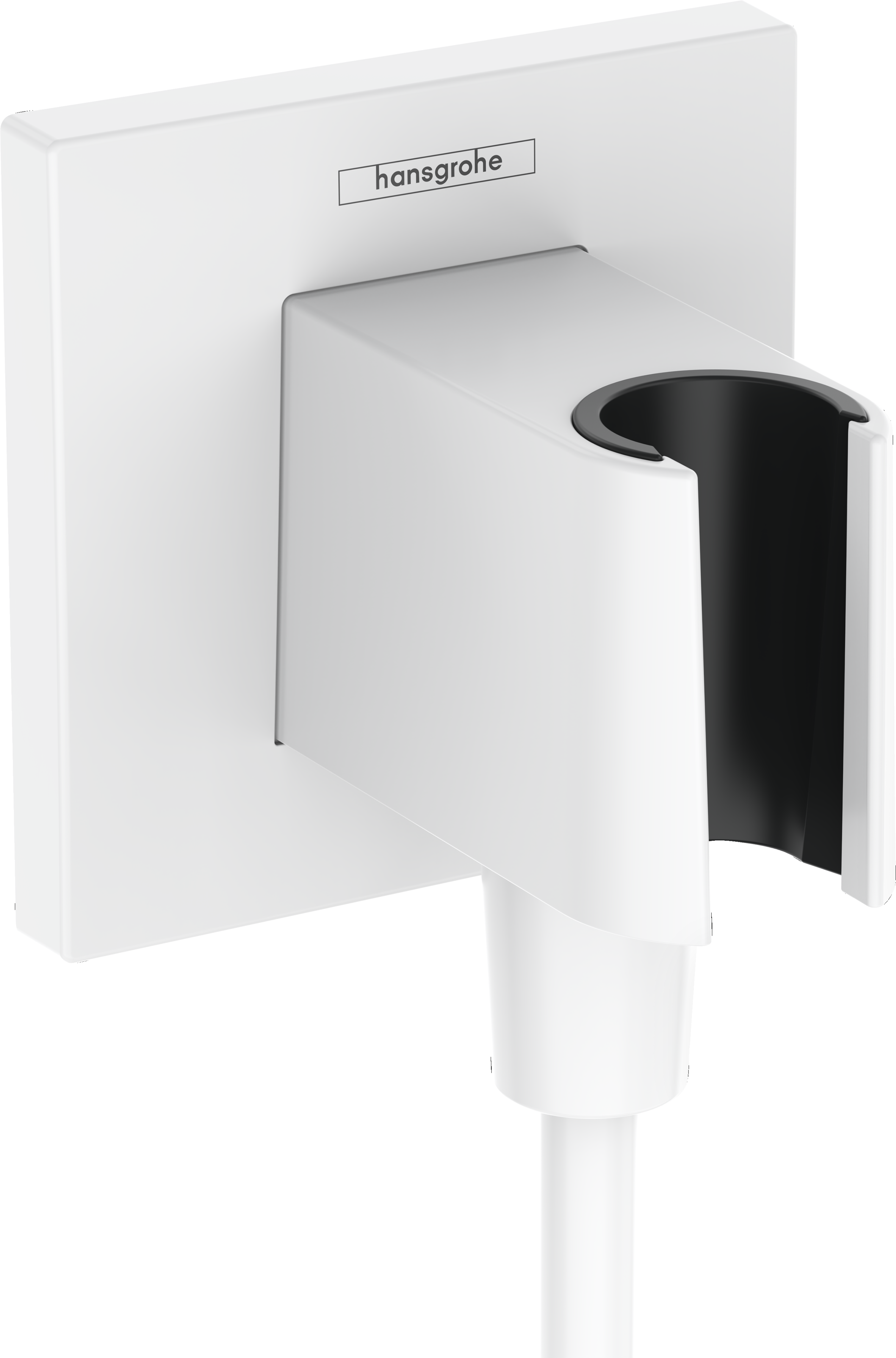 Wall outlet with shower holder