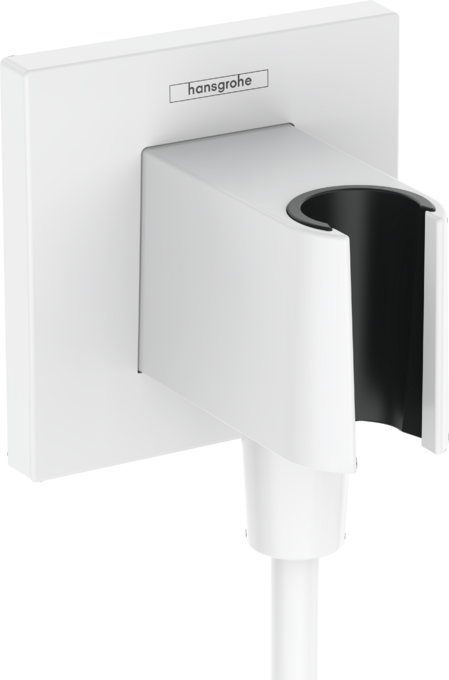 Wall outlet with shower holder