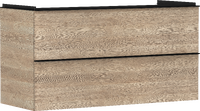 badmeubel Natural Oak 1180/475 met 2 lades voor wastafel, oppervlak greep: