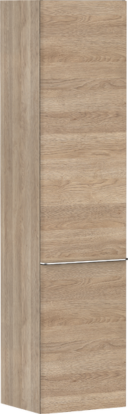 vysoká skrinka prírodný dub 400/350, závesy dvierok vľavo