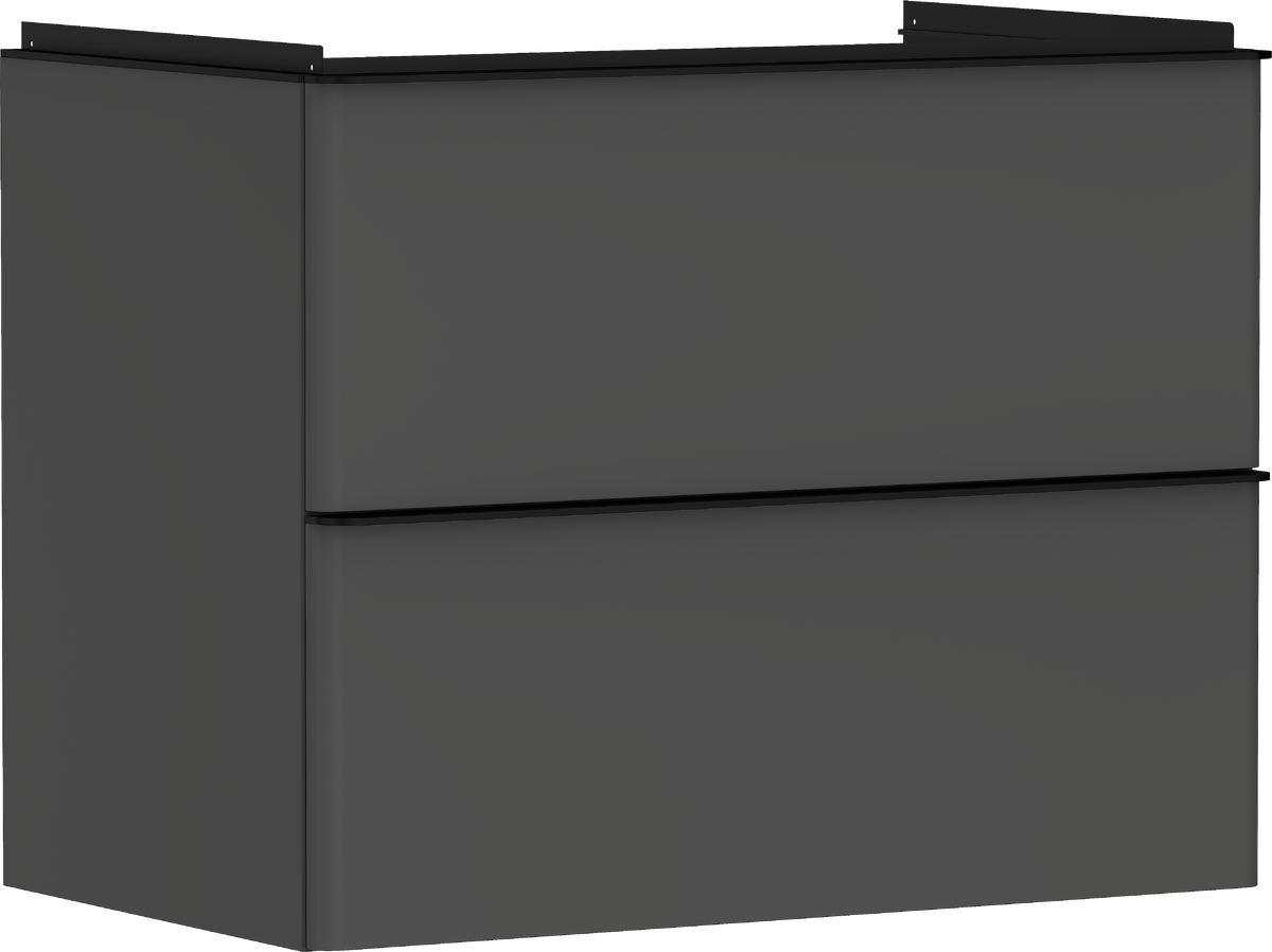 Base sottolavabo con 2 cassetti Grigio Diamante Opaco 780/475 per lavabo