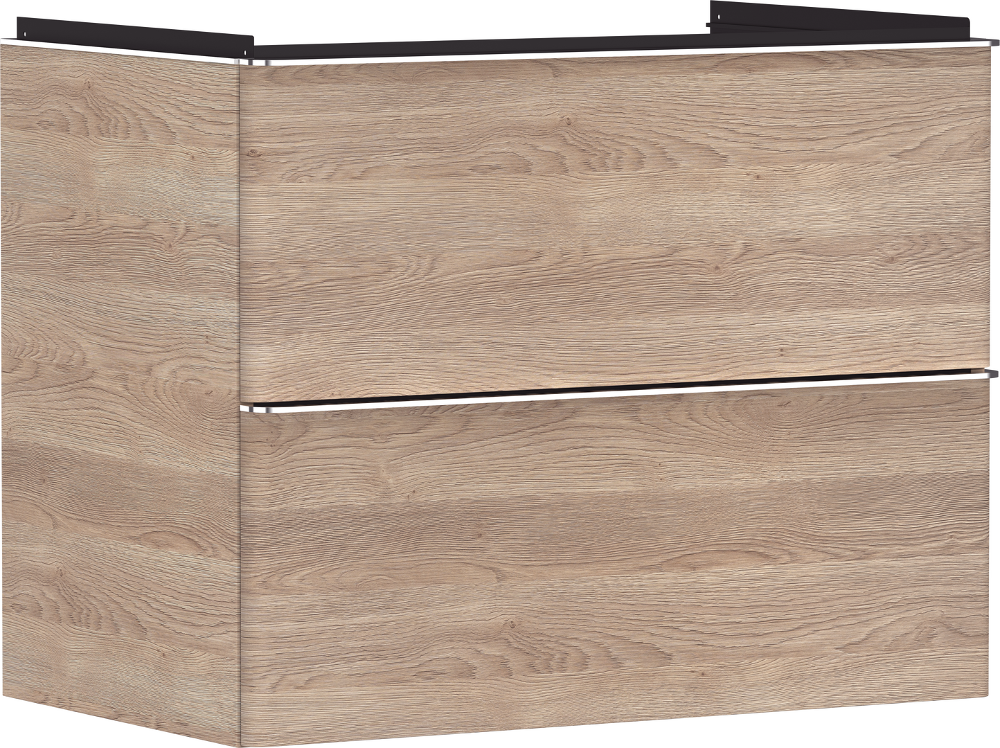 Mueble de baño roble natural 780/475 con 2 cajones para lavabo