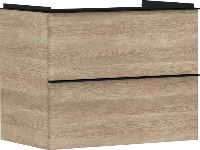 Vanity unit Natural Oak 780/475 with 2 drawers for wash basin