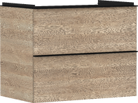 Waschtischunterschrank Eiche Natur 780/475 mit 2 Schubkästen für Waschtisch