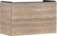 badmeubel Natural Oak 980/475 met 2 lades voor wastafel, oppervlak greep: