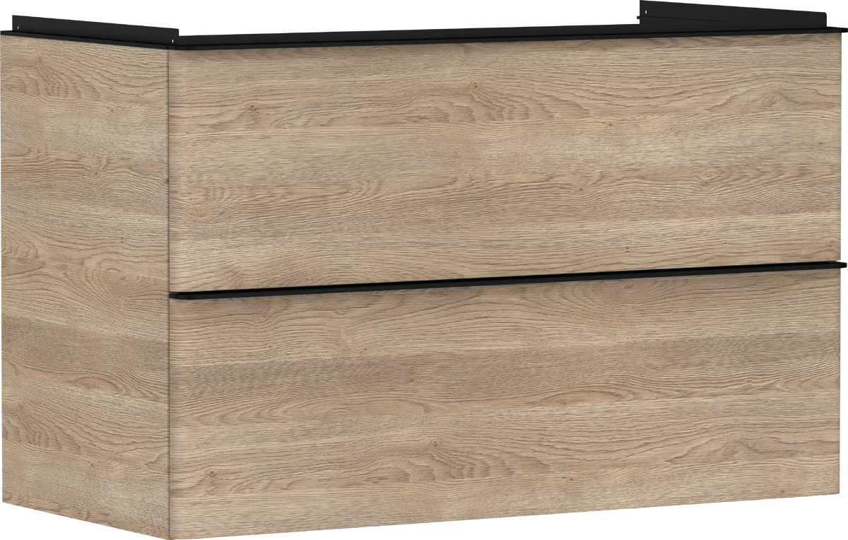 Waschtischunterschrank Eiche Natur 980/475 mit 2 Schubkästen für Waschtisch