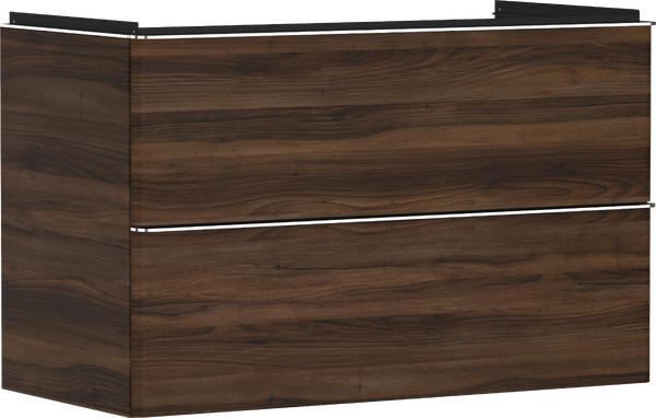 Vanity unit 980/475 with 2 drawers for wash basin Chrome