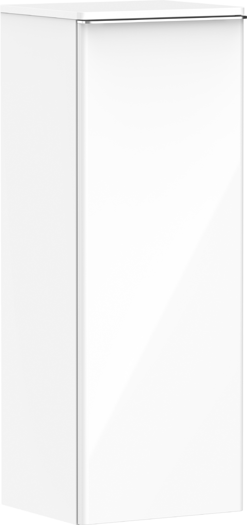 Mellemhøjt skab hvid højglans 400/350