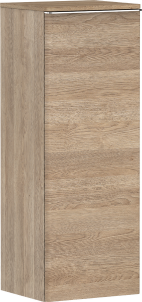 Demi-colonne 400/350 Chêne clair naturel, charnière de porte droite