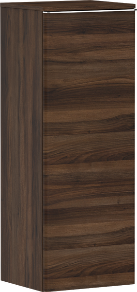 Demi-colonne 400/350 Noyer foncé, charnière de porte droite