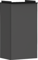 Vanity unit Diamond Matt Grey 340/245 for handrinse basin, door hinge right