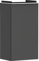 Vanity unit Diamond Matt Grey 340/245 for handrinse basin, door hinge right