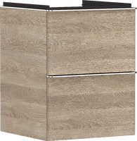 Mueble de baño roble natural 480/475 con 2 cajones para lavamanos