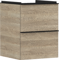 Mueble de baño roble natural 480/475 con 2 cajones para lavamanos