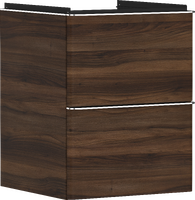 Waschtischunterschrank Nussbaum Dunkel 480/475 mit 2 Schubkästen für Handwaschbecken