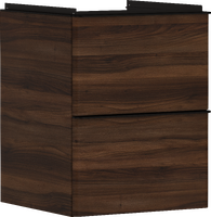 Waschtischunterschrank Nussbaum Dunkel 480/475 mit 2 Schubkästen für Handwaschbecken