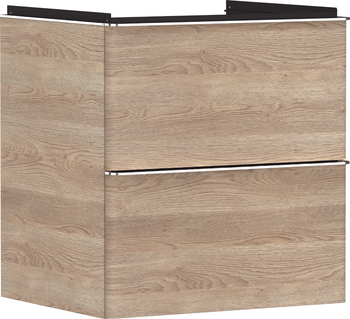 Base sottolavabo con 2 cassetti Rovere Naturale 580/475 per lavabo