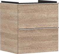 Mueble de baño roble natural 580/475 con 2 cajones para lavabo