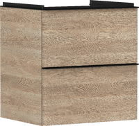 Mueble de baño roble natural 580/475 con 2 cajones para lavabo