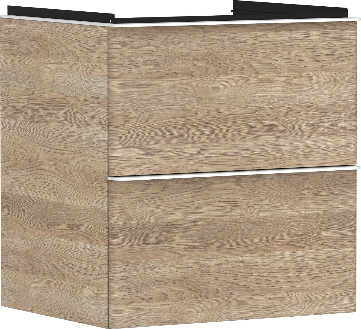 Mueble de baño roble natural 580/475 con 2 cajones para lavabo