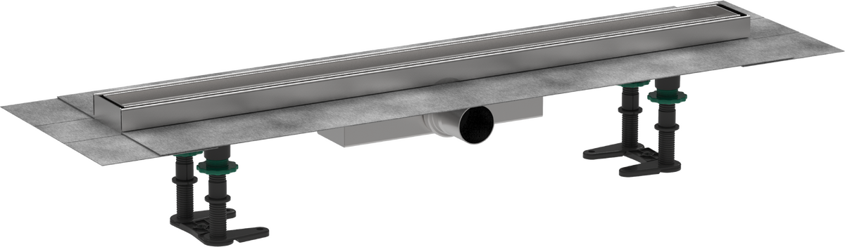 Complete set shower drain 700 tileable for flat installation