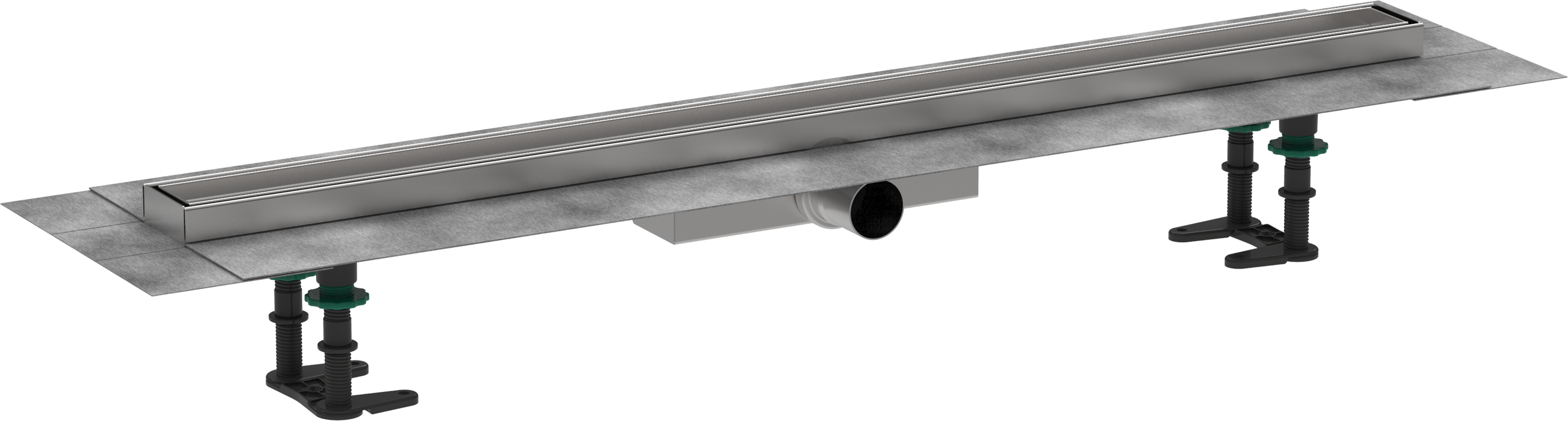 Scarico doccia completo 900 per installazione piatta piastrellabile