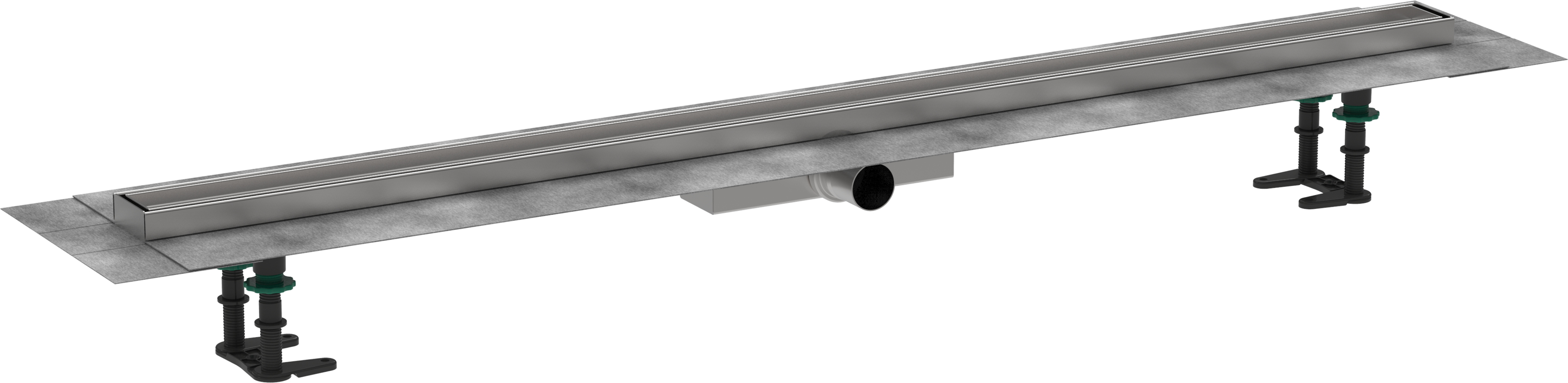 Douchegoot 1200 betegelbaar - complete set voor vlakke installatie