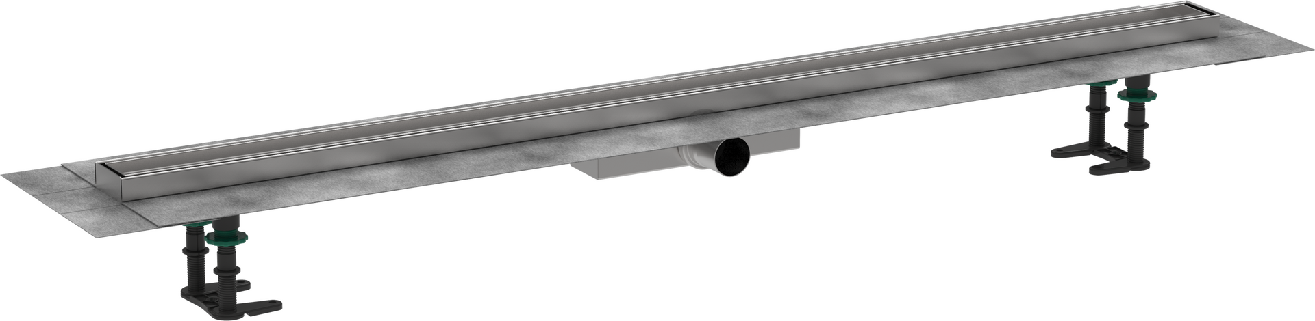 Complete set shower drain 1200 for flat installation