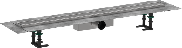 Caniveau de douche linéaire 900 avec hauteur d'encastrement 63 mm