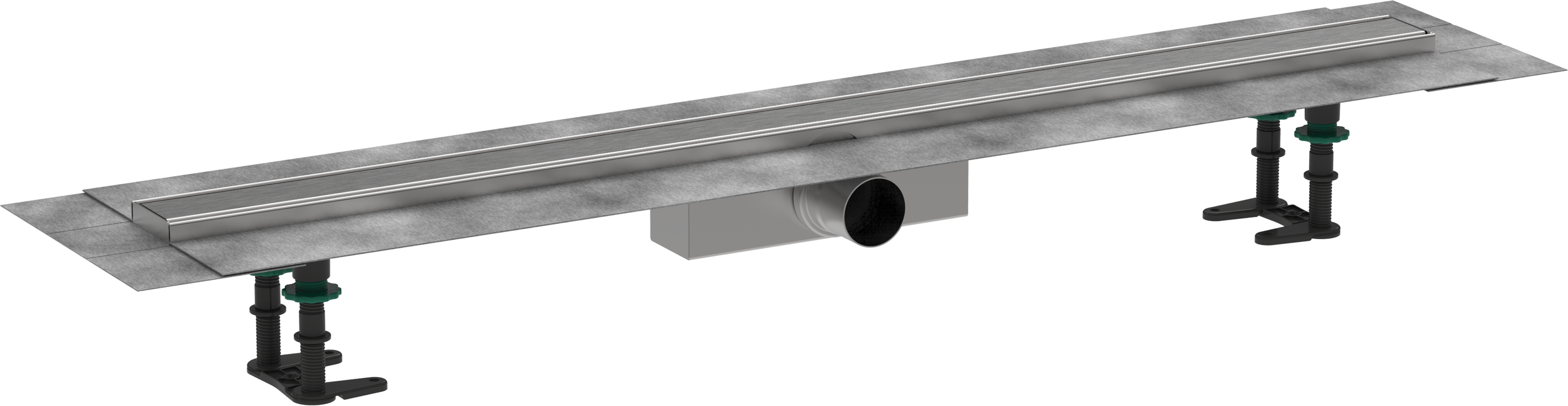 Douchegoot 1000 - complete set voor standaard installatie