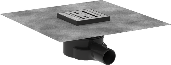 しょうBJ hansgrohe Shower drains: RainDrain Point, Complete set point drain