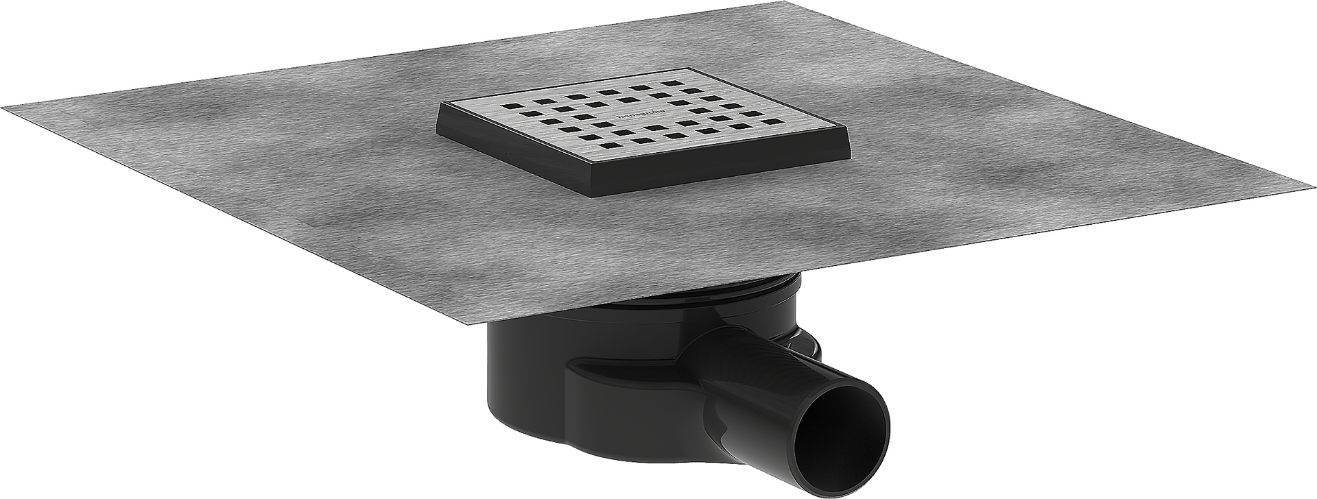 hansgrohe Shower drains RainDrain Point, Complete set point drain 100/100, Item No. 56246800