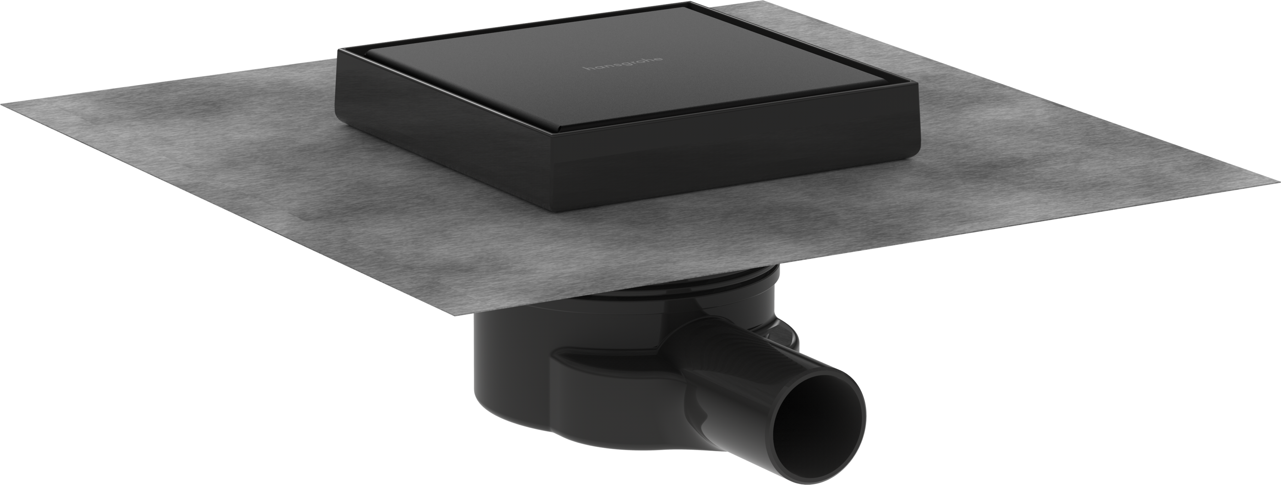 Complete set point drain 150/150 tileable rear cover