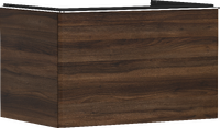 Waschtischunterschrank Nussbaum Dunkel 780/550 mit 1 Schubkasten für Konsole mit Ausschnitt mittig