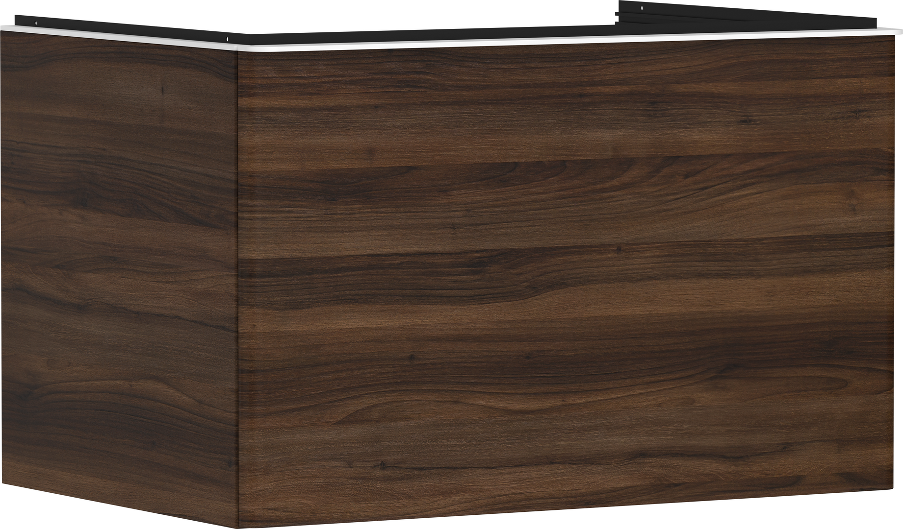 Skrinka pod umývadlo tmavý dub 780/550 s 1 zásuvkou pre dosku s výrezom uprostred