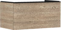 Szafka pod szlifowaną umywalkę wpuszczaną w blat z 1 szufladą 980/550, Naturalny Dąb