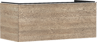 Mueble de baño roble natural 1180/550 con 1 cajón para consolas con recorte en el centro